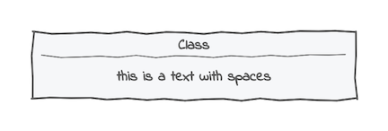 Freeform text with spaces