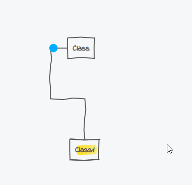 Right-Click on a relation's end marker to open a context menu